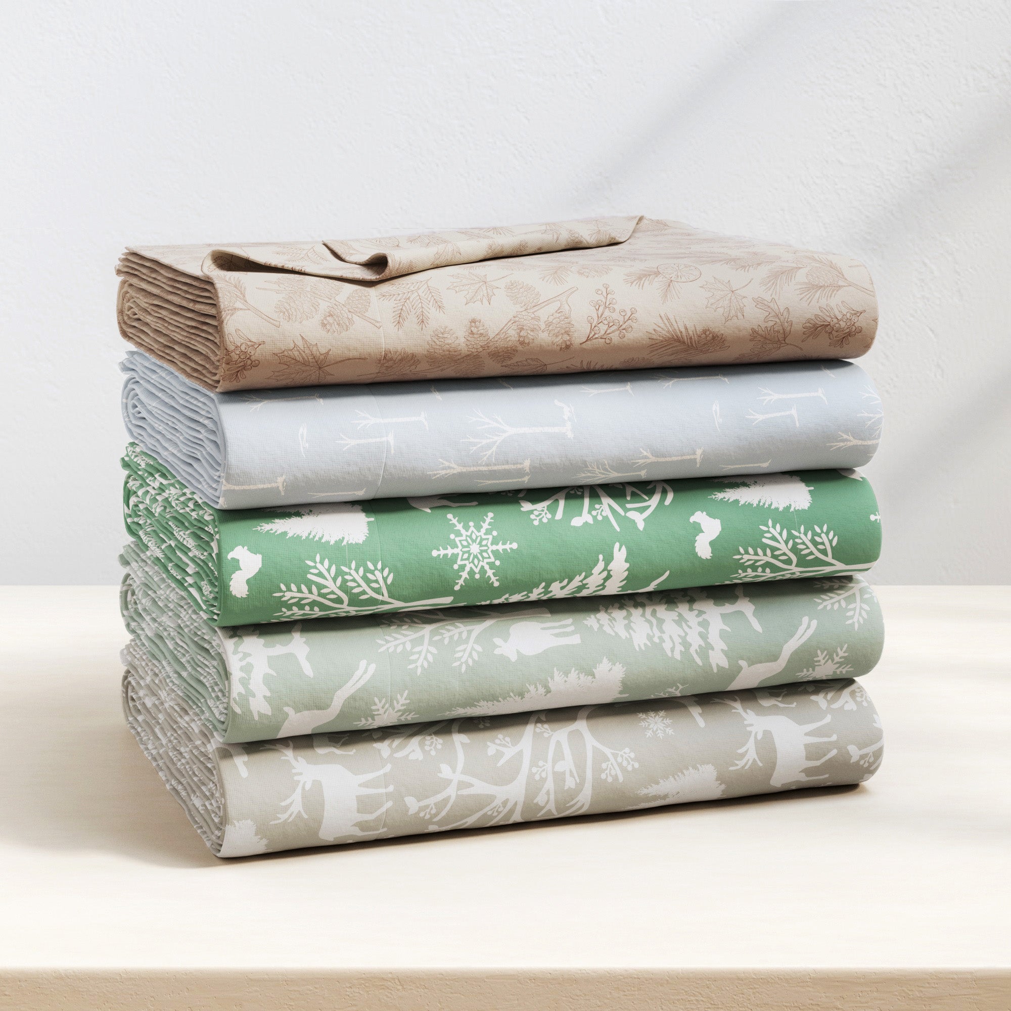 Turkish Cotton Flannel Sheet Set - Elevated Lodge Collection | Double-Brushed - We The Collective