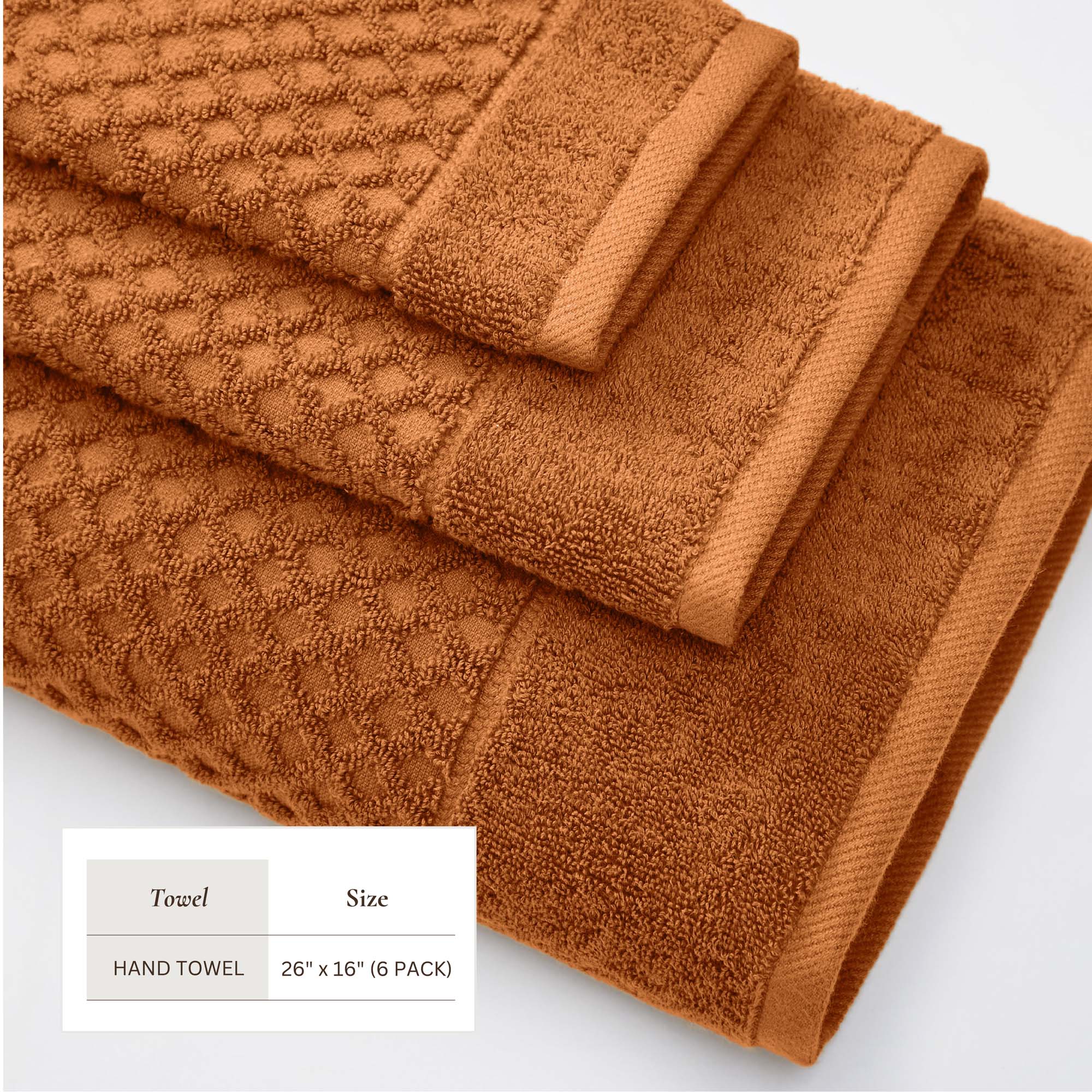 Cotton Diamond Waffle Weave Bath Towel Set - Grayson Collection