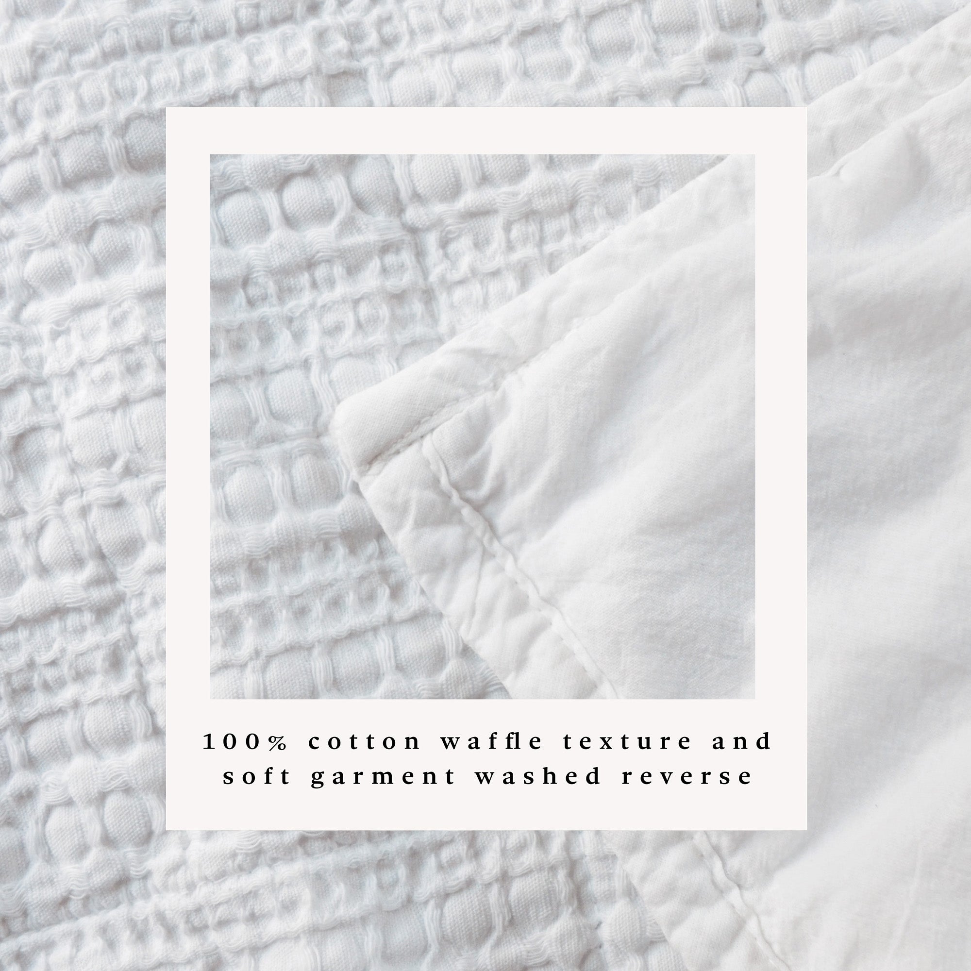 100% Cotton Honeycomb Waffle Garment Washed Quilt Set - Genevieve Collection - We The Collective