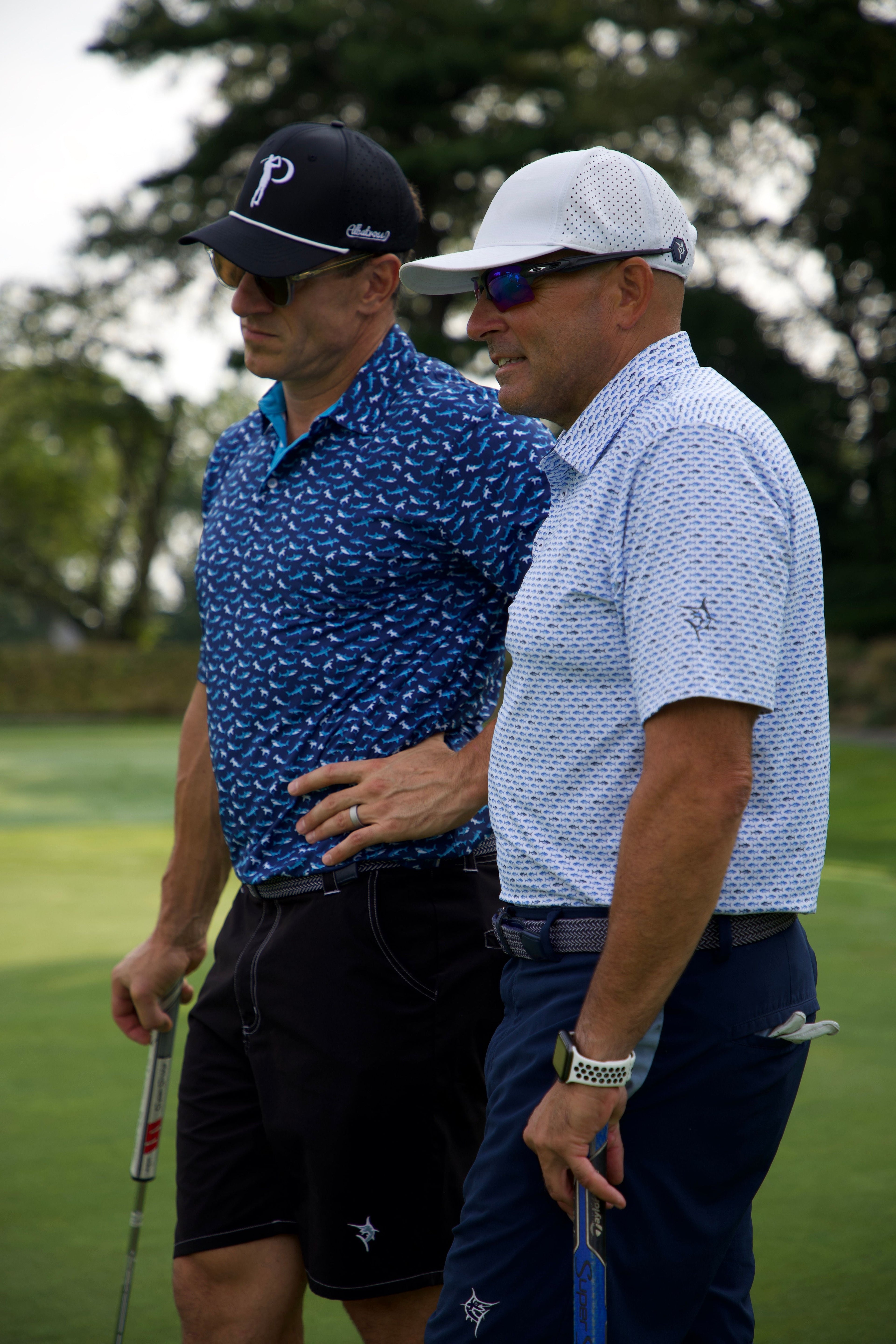 Sharks Polo - Shark Pattern Performance Polo