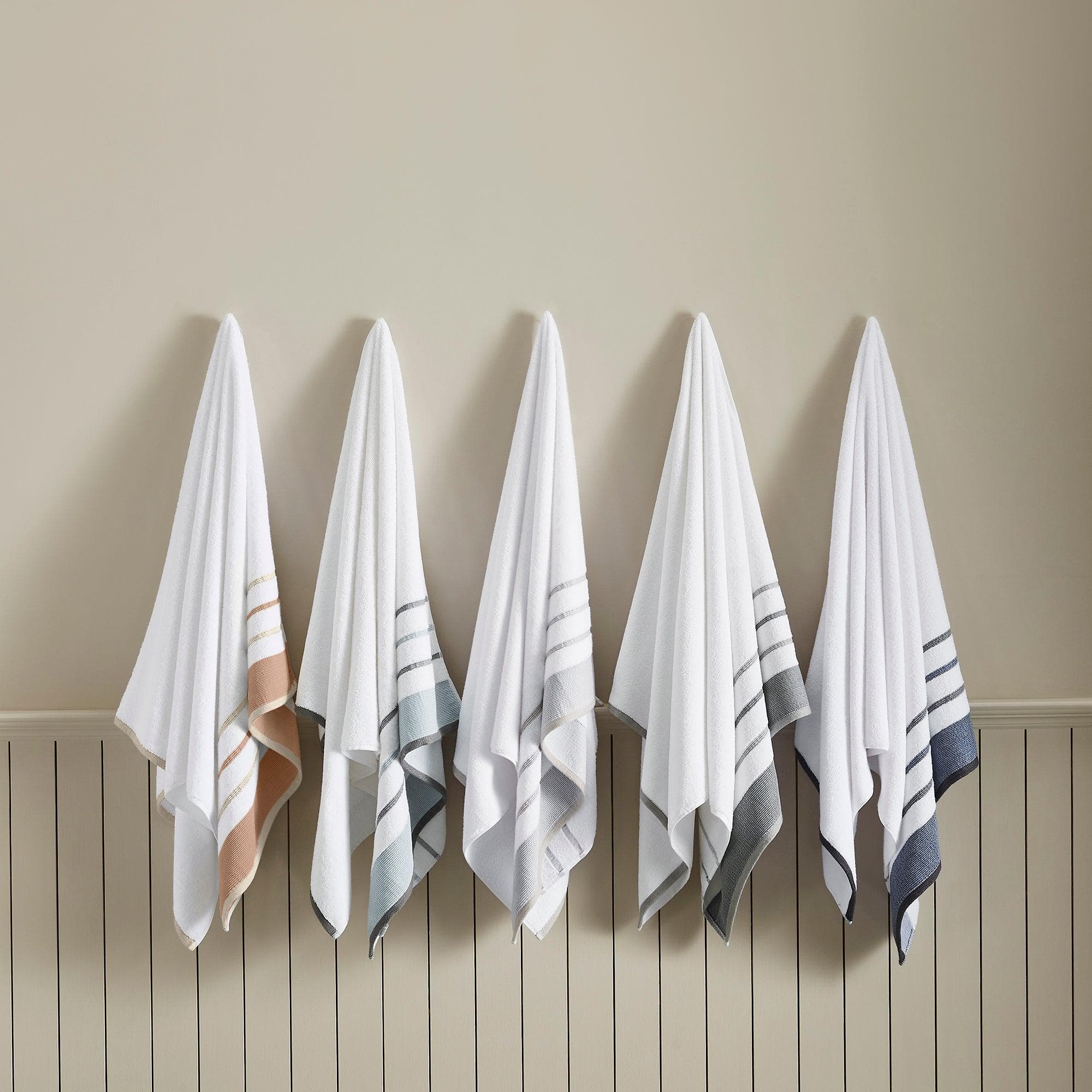 Decorative Cotton Stripe Bath Towel Set - Noelle Collection - We The Collective