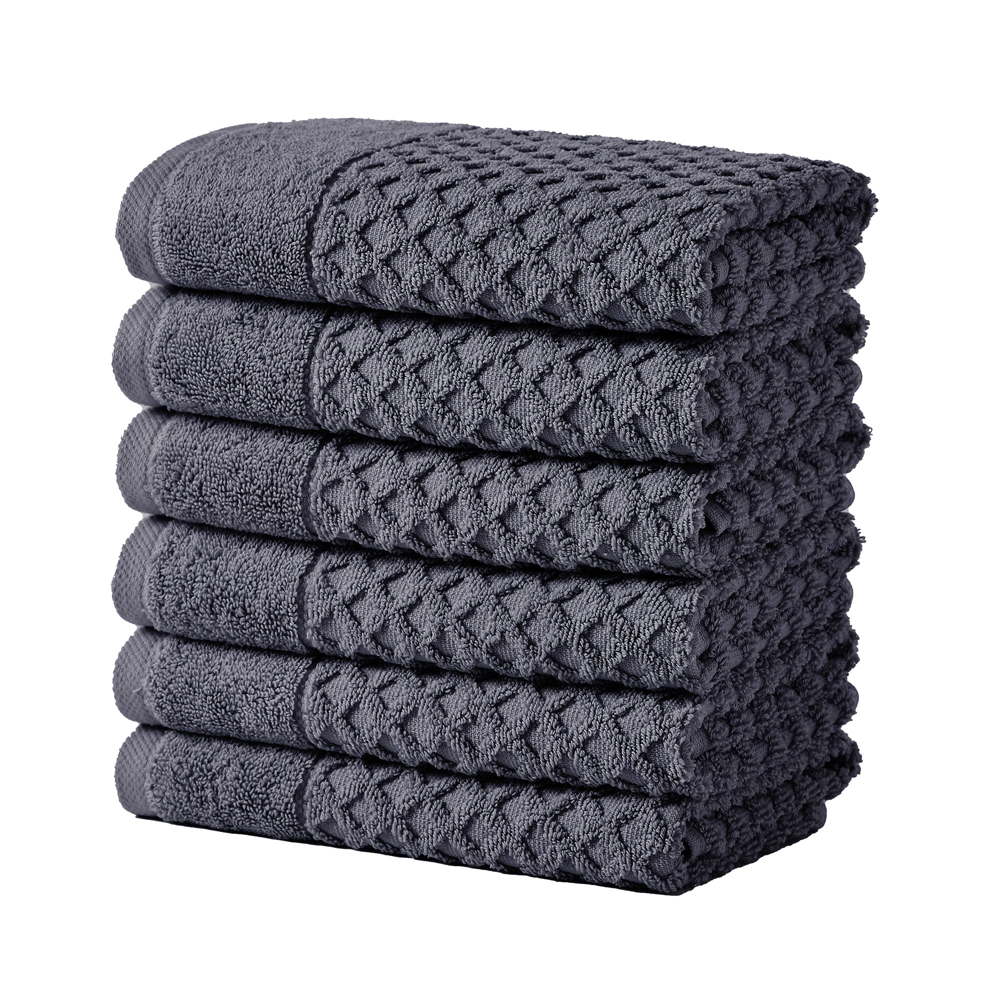 Cotton Diamond Waffle Weave Bath Towel Set - Grayson Collection