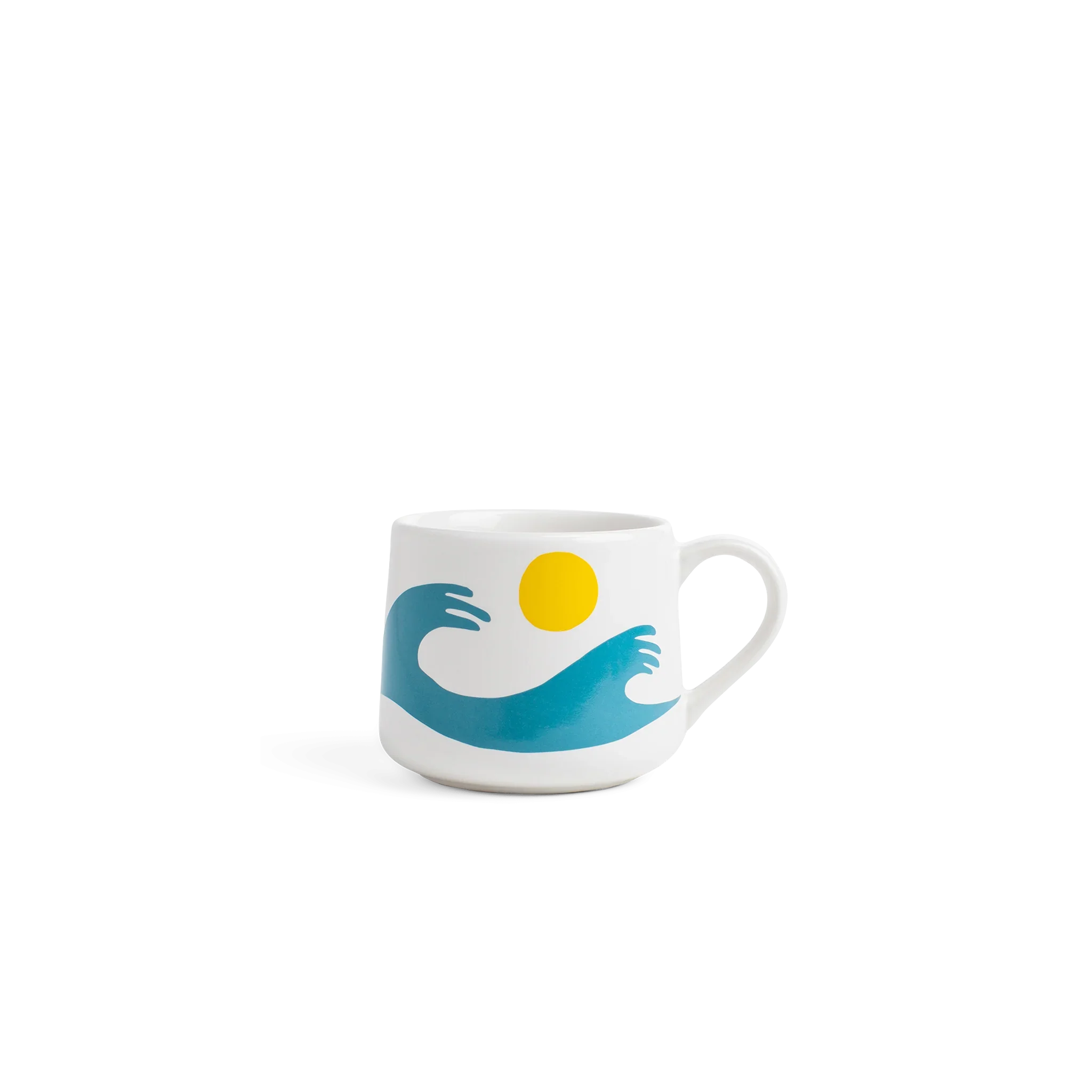 Ty Williams - Blue Waves - 12oz Crescent Mug - We The Collective