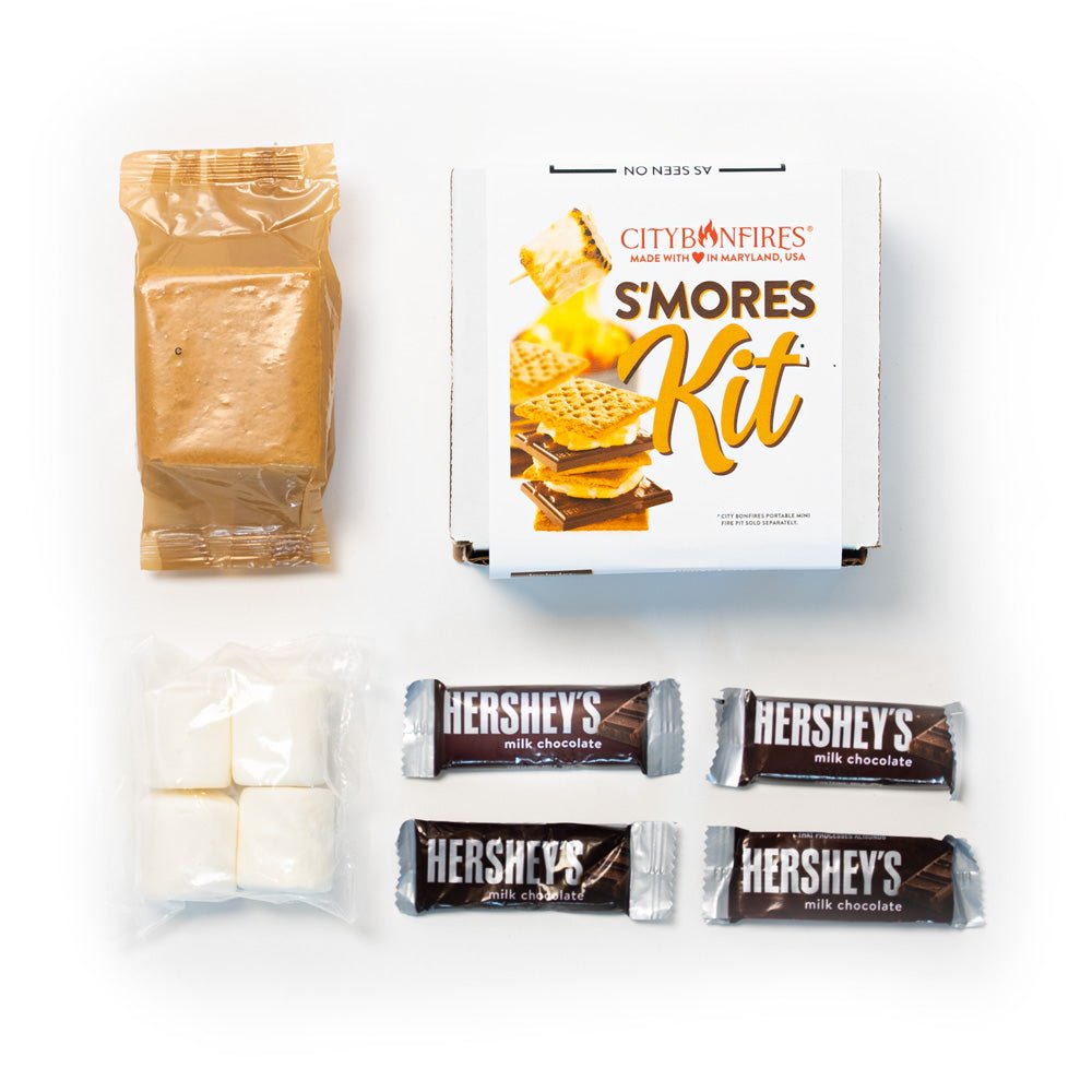 S'mores Kit - Makes 4 S'mores | Complete Graham Crackers, Marshmallows & Chocolate