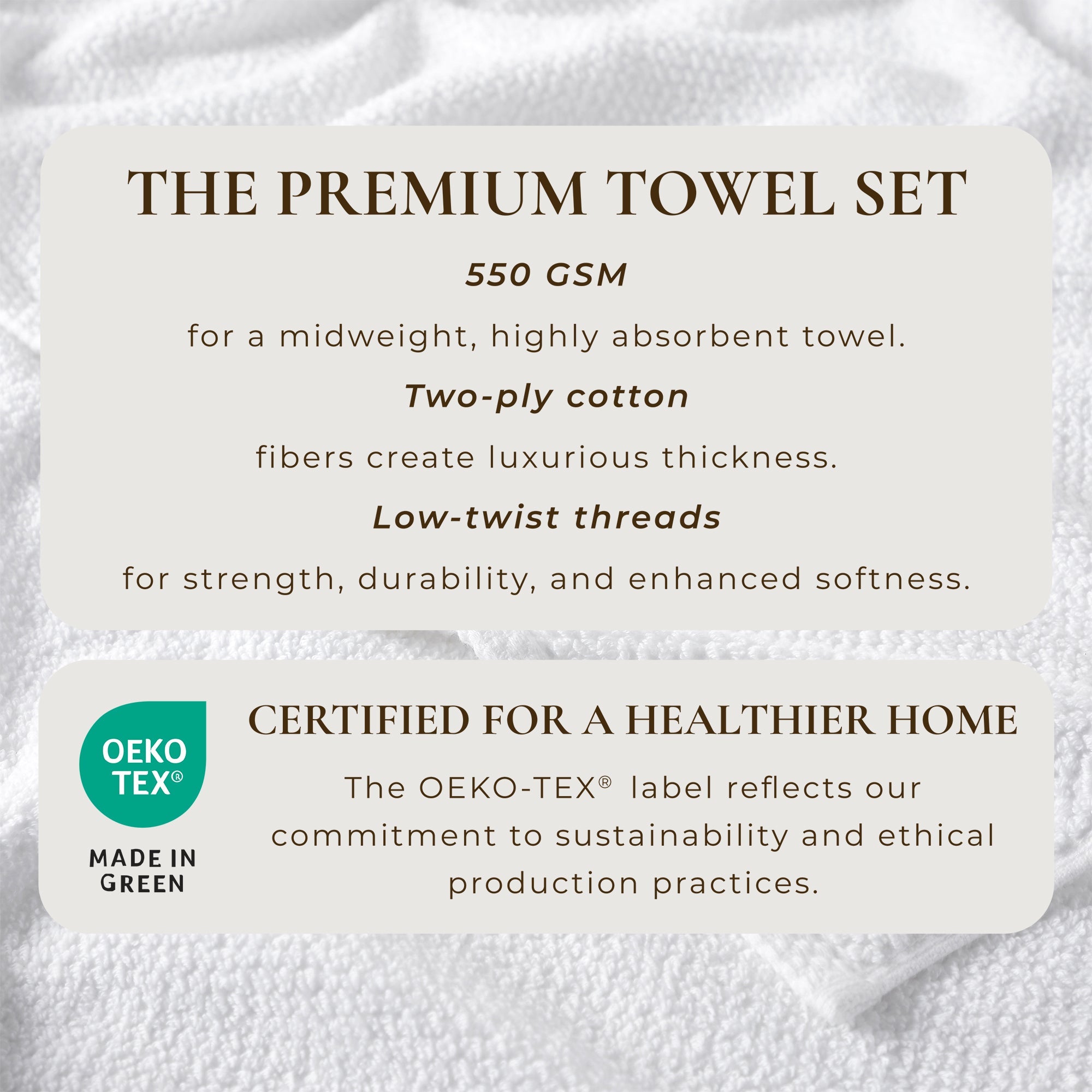 Cotton Textured Bath Towel Set - Acacia Collection - We The Collective