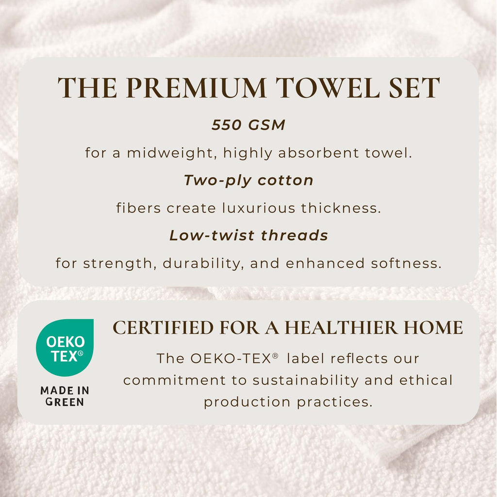 Cotton Textured Bath Towel Set - Acacia Collection - We The Collective