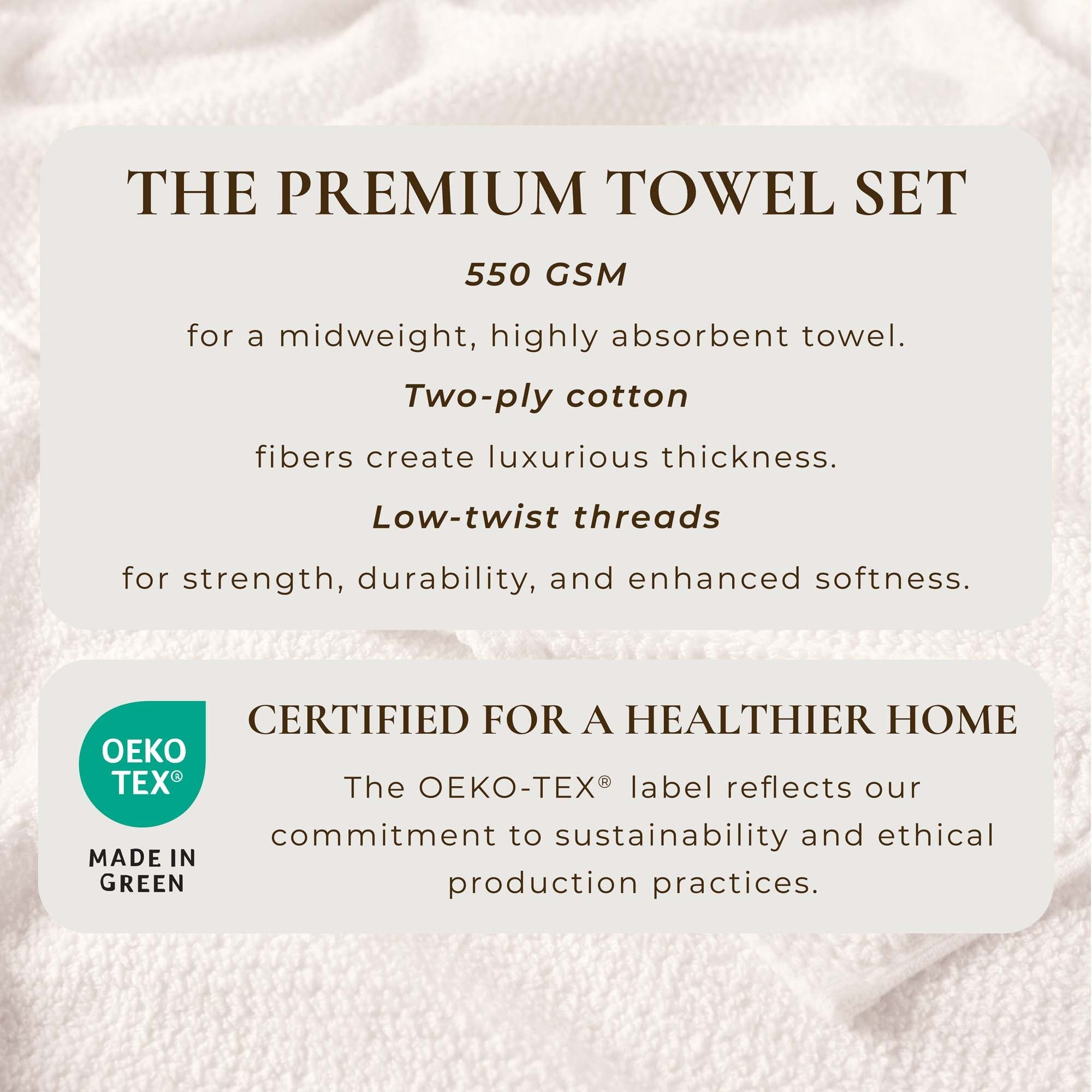 Cotton Textured Bath Towel Set - Acacia Collection - We The Collective