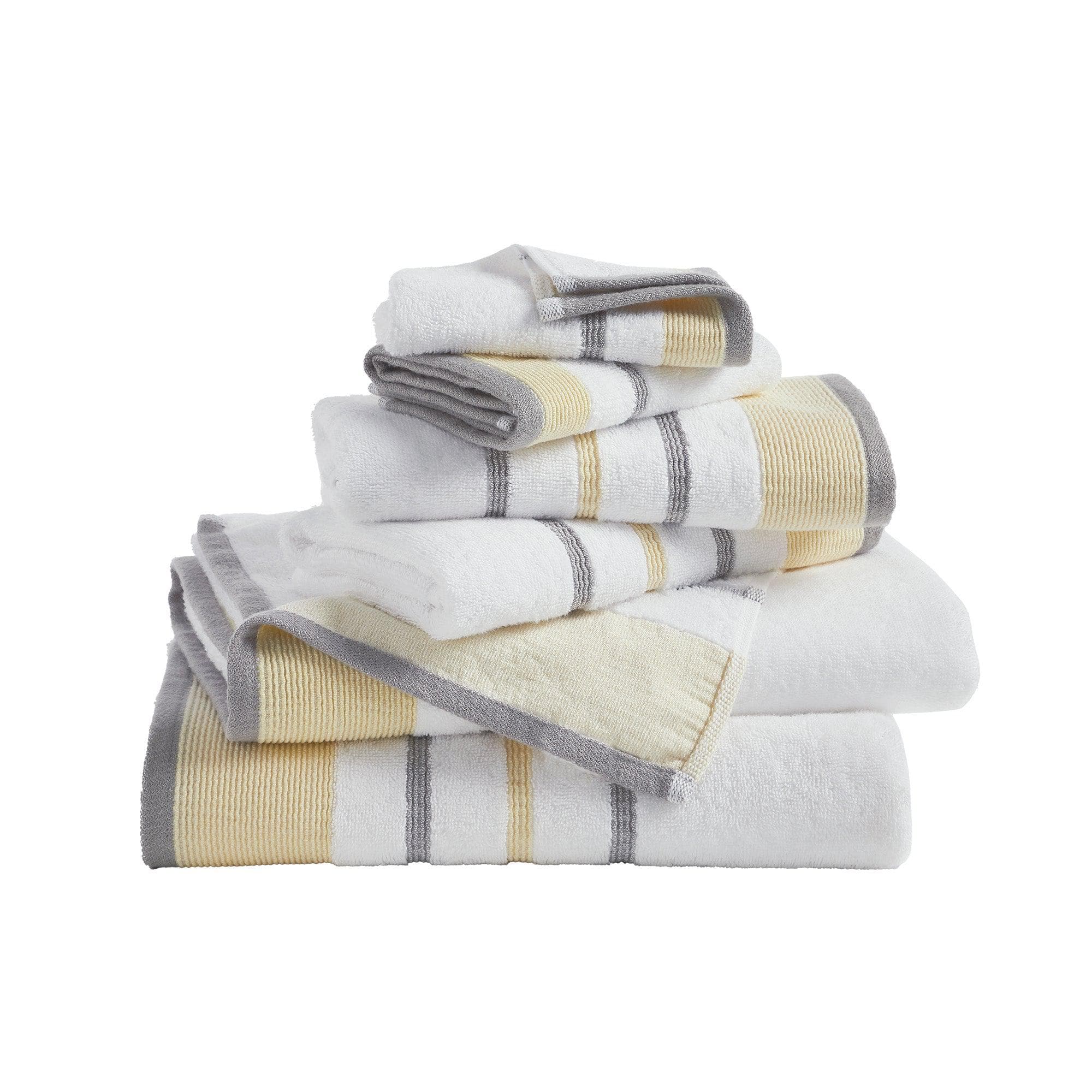 Decorative Cotton Stripe Bath Towel Set - Noelle Collection - We The Collective