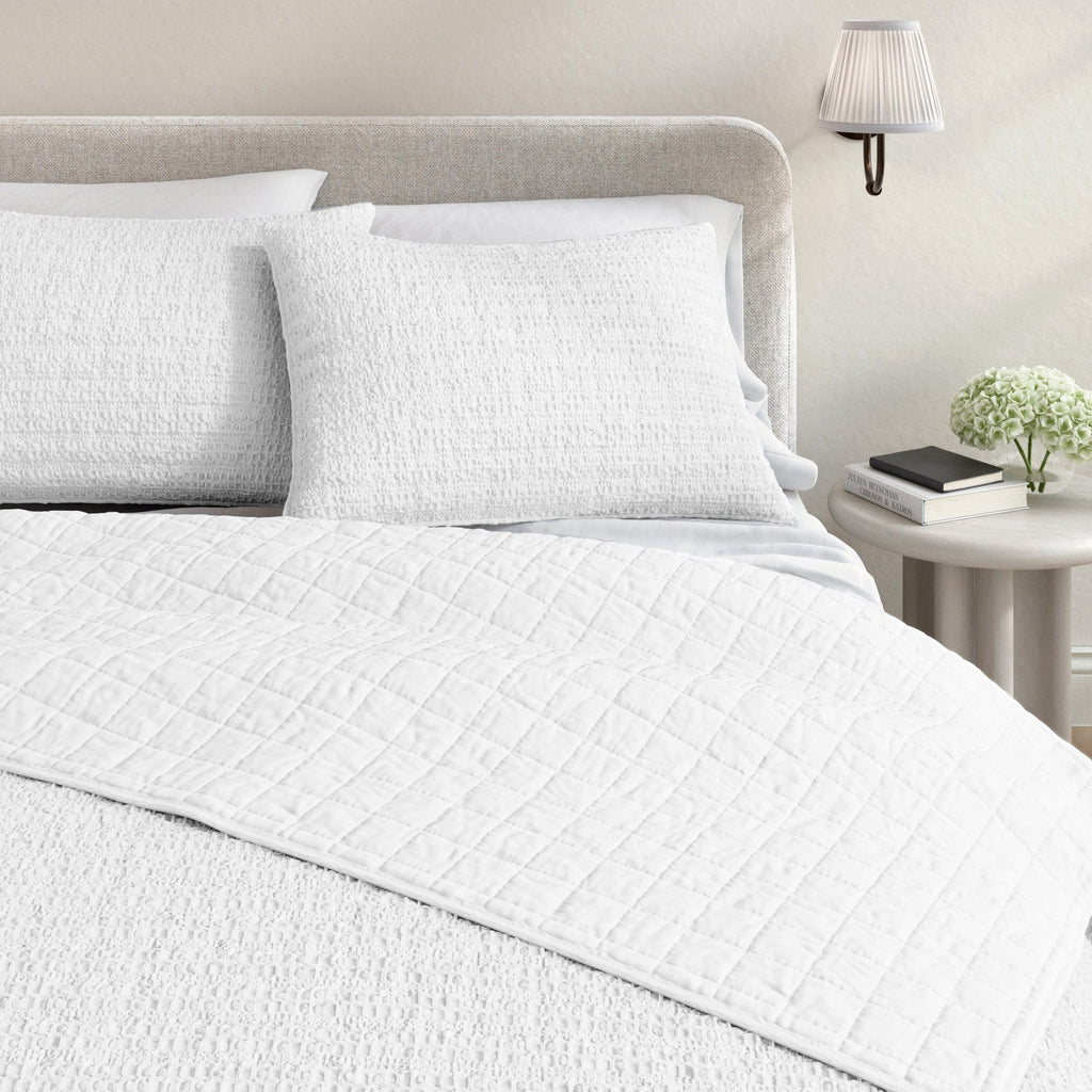100% Cotton Honeycomb Waffle Garment Washed Quilt Set - Genevieve Collection - We The Collective