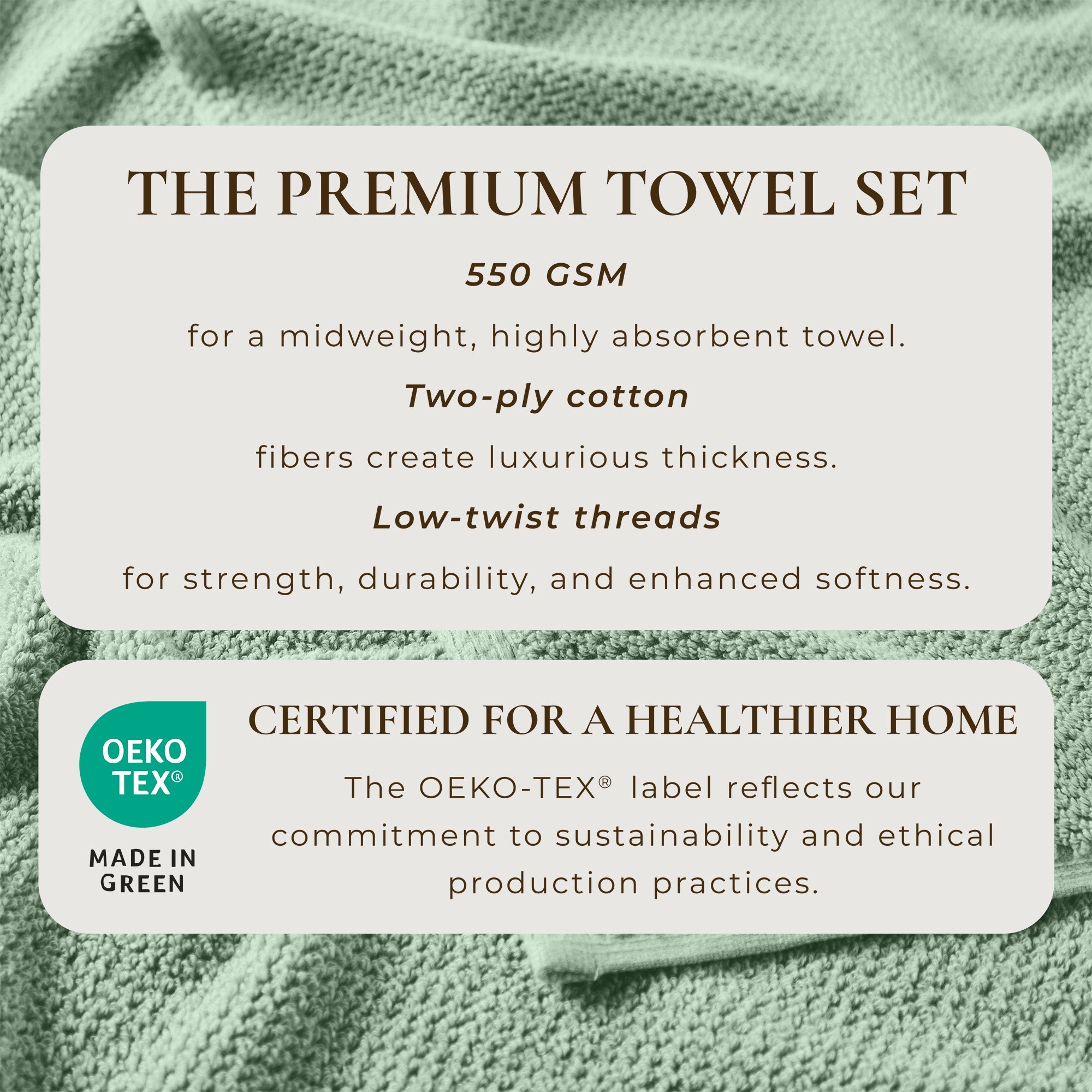 Cotton Textured Bath Towel Set - Acacia Collection - We The Collective