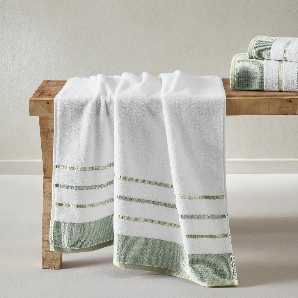 Decorative Cotton Stripe Bath Towel Set - Noelle Collection - We The Collective