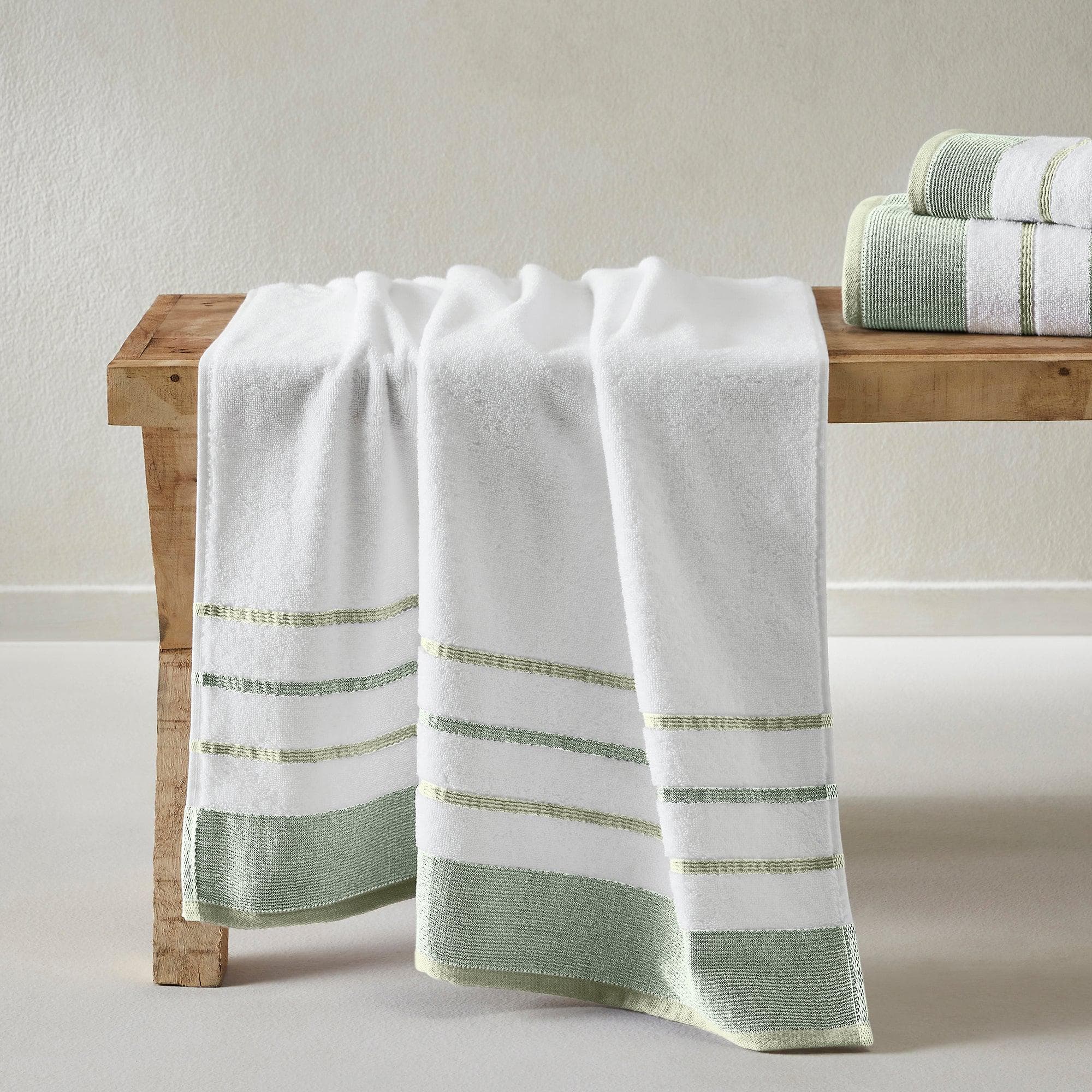 Decorative Cotton Stripe Bath Towel Set - Noelle Collection - We The Collective