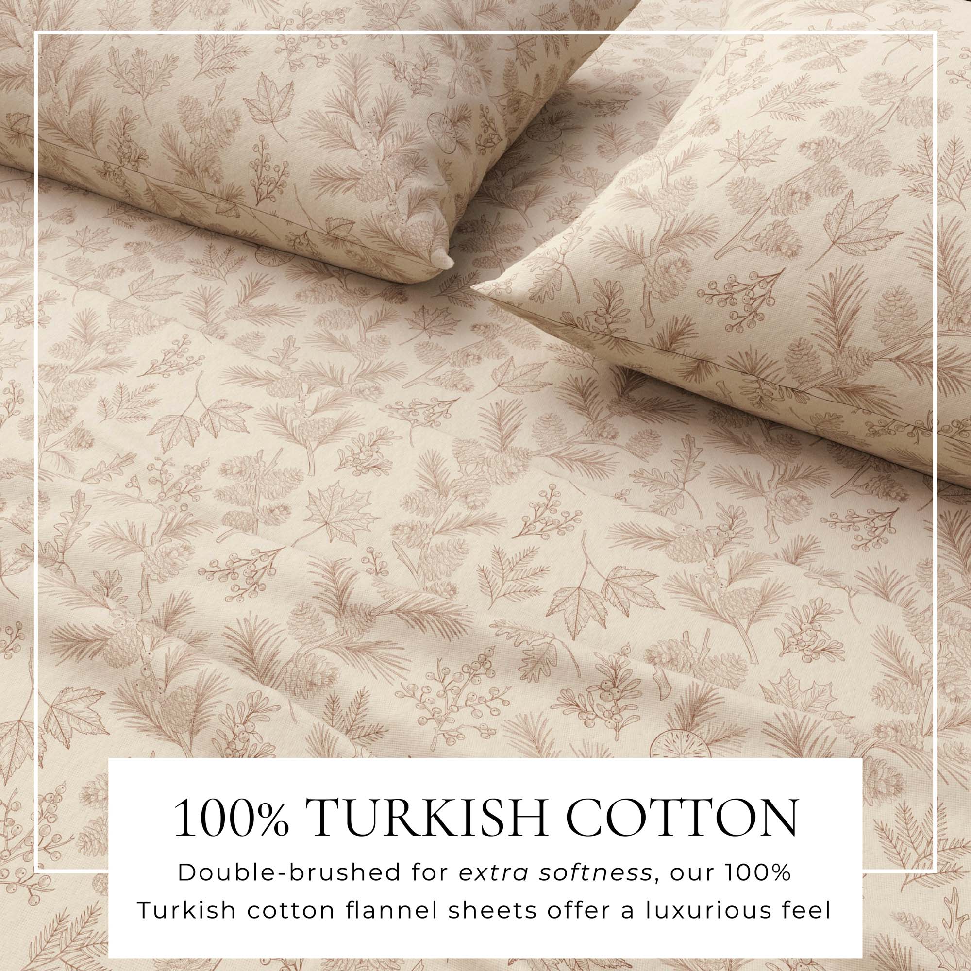 Turkish Cotton Flannel Sheet Set - Elevated Lodge Collection | Double-Brushed - We The Collective