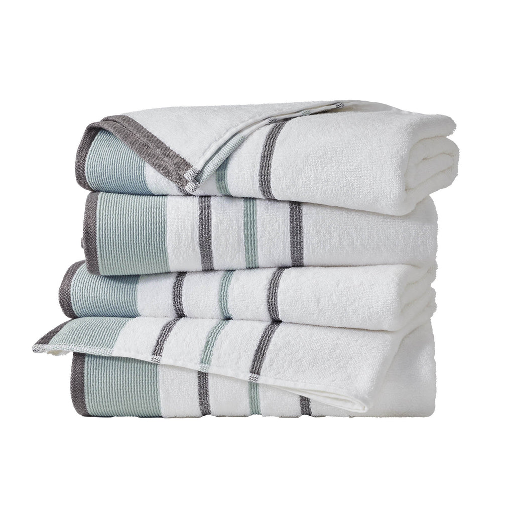 Decorative Cotton Stripe Bath Towel Set - Noelle Collection - We The Collective