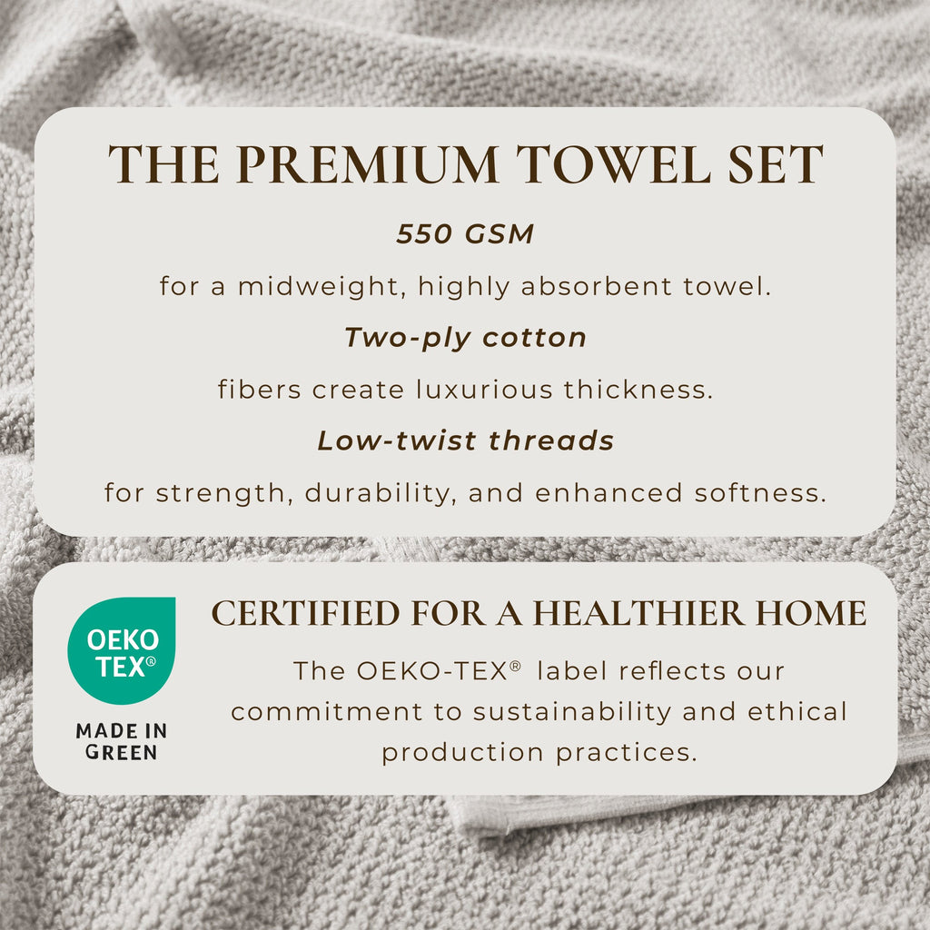 Cotton Textured Bath Towel Set - Acacia Collection - We The Collective