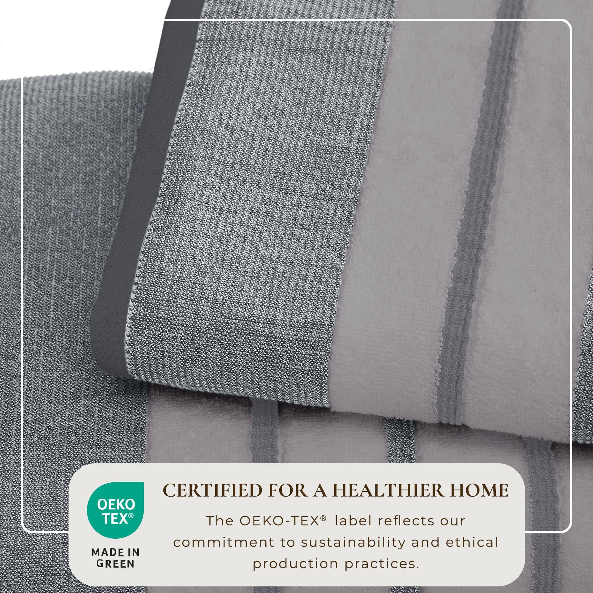 Decorative Cotton Stripe Bath Towel Set - Noelle Collection - We The Collective