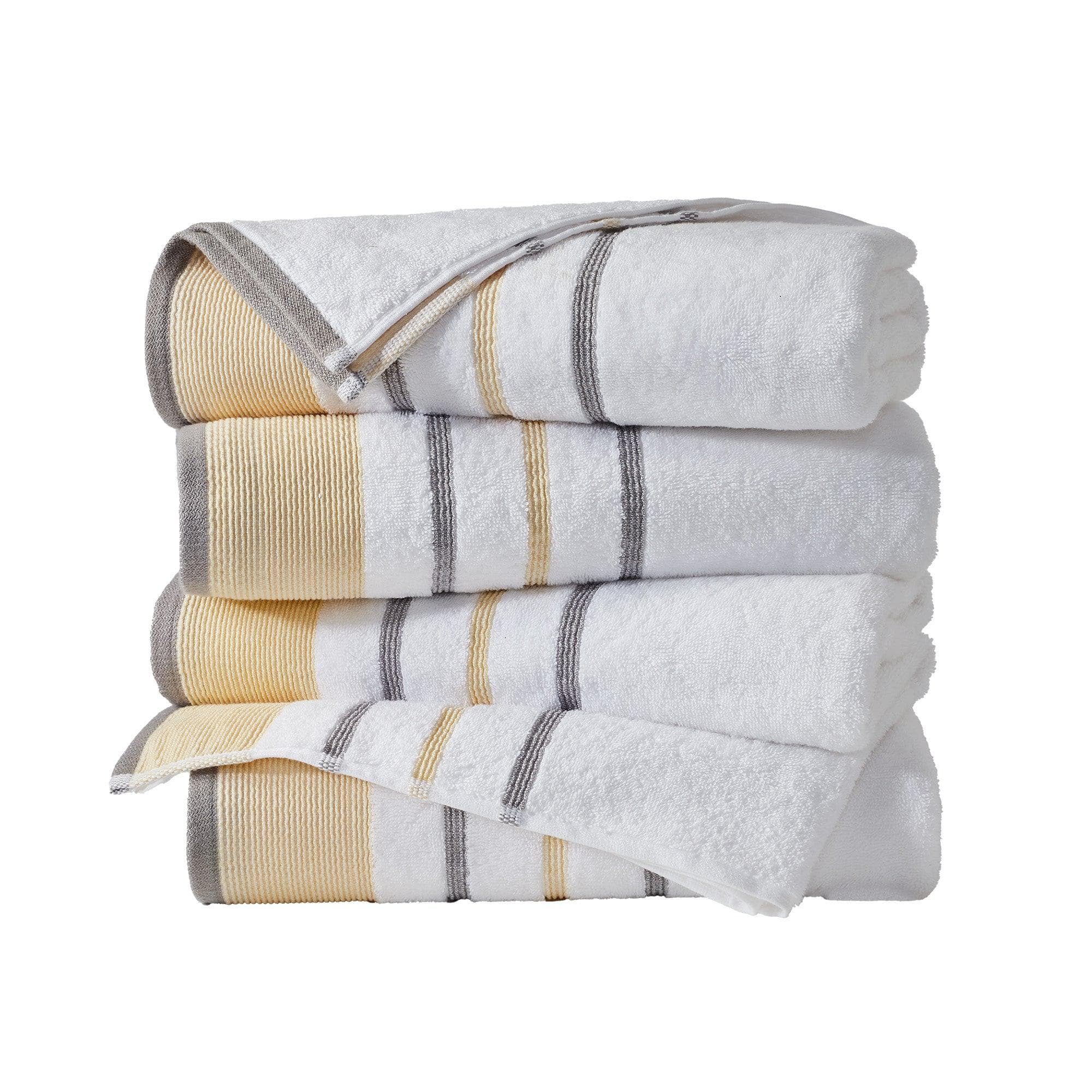 Decorative Cotton Stripe Bath Towel Set - Noelle Collection - We The Collective