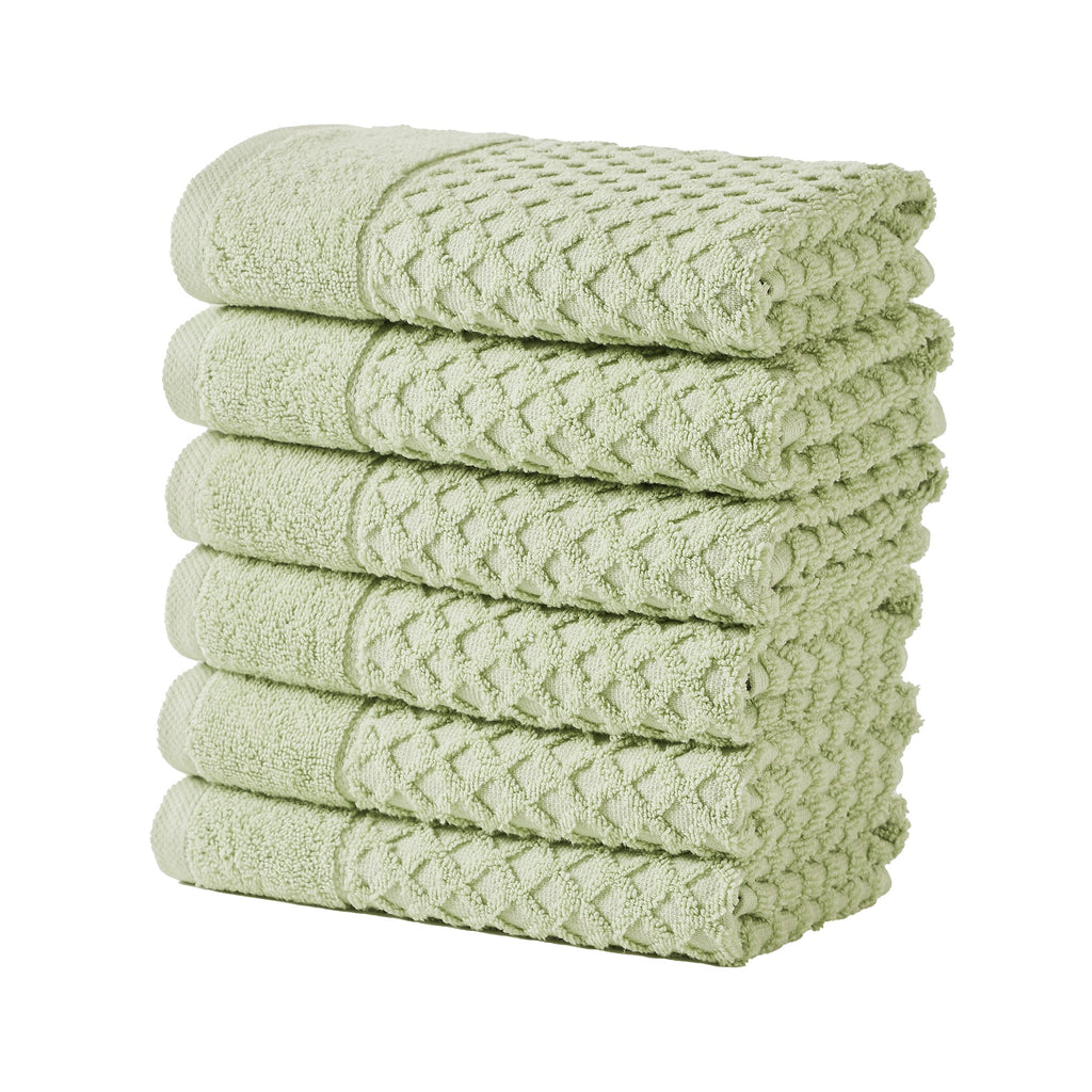 Cotton Diamond Waffle Weave Bath Towel Set - Grayson Collection