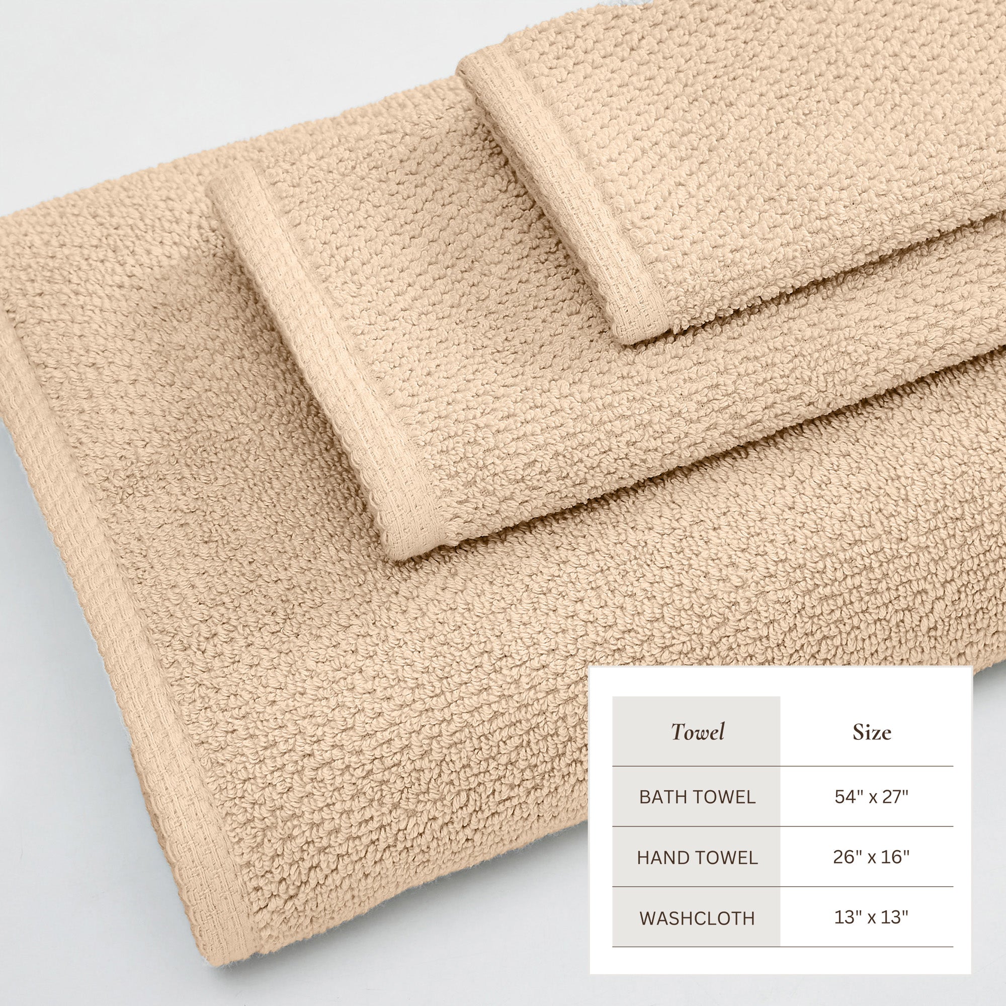 Cotton Textured Bath Towel Set - Acacia Collection - We The Collective
