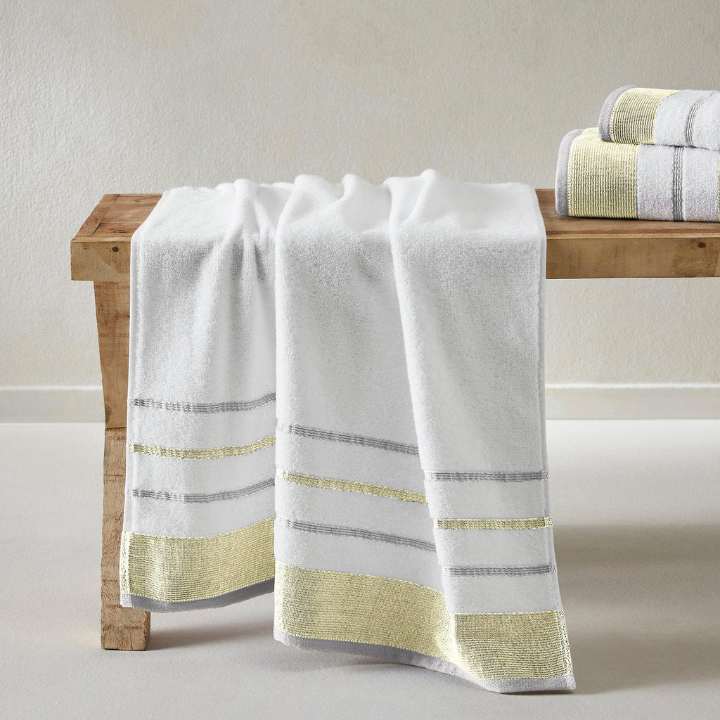Decorative Cotton Stripe Bath Towel Set - Noelle Collection - We The Collective