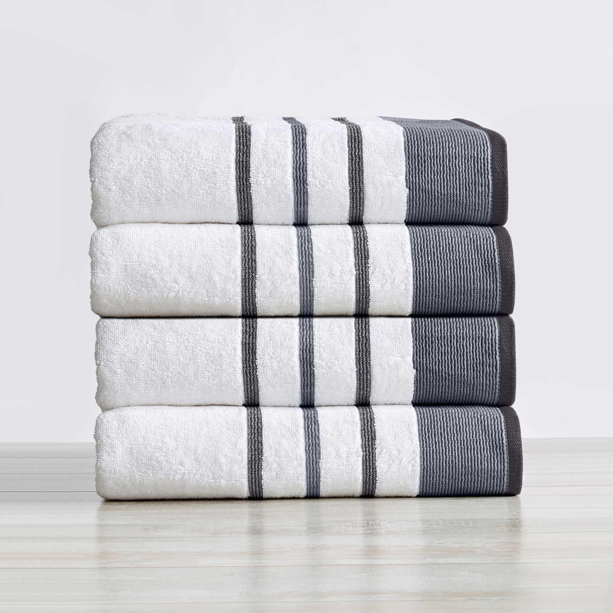 Decorative Cotton Stripe Bath Towel Set - Noelle Collection - We The Collective